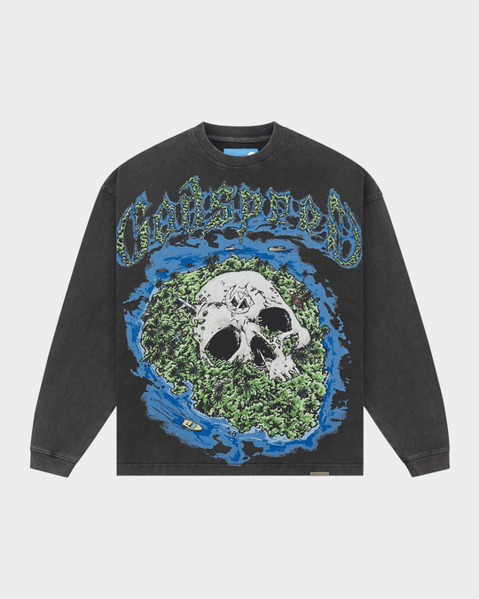 Skull Island II LS Tee NG (Black Wash)