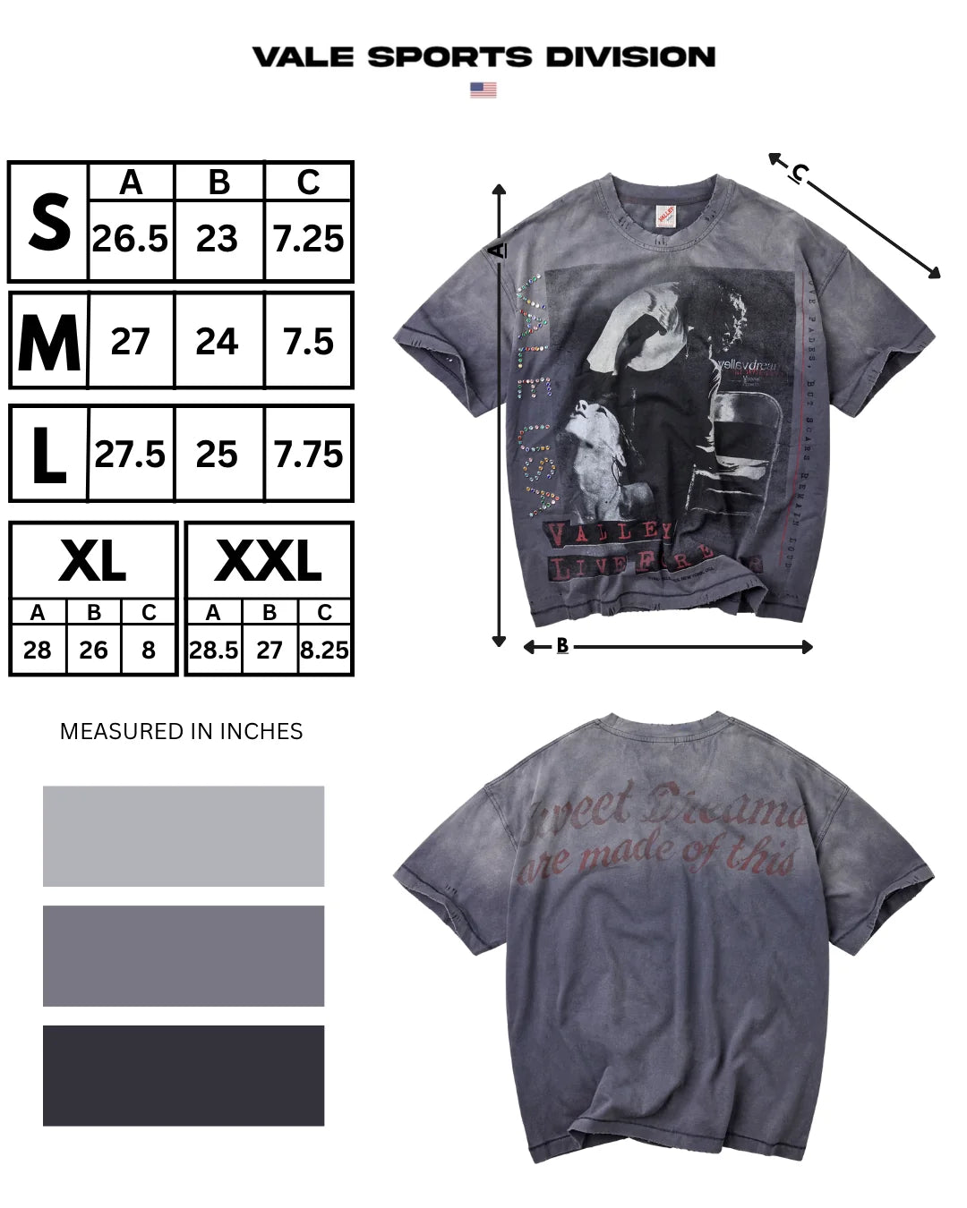 Vale Solo Tee (Grey)