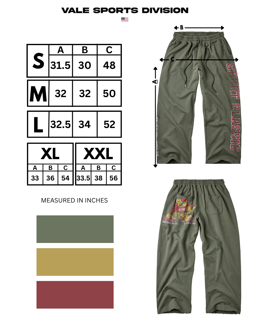 Sport Classic Sweats (Olive)