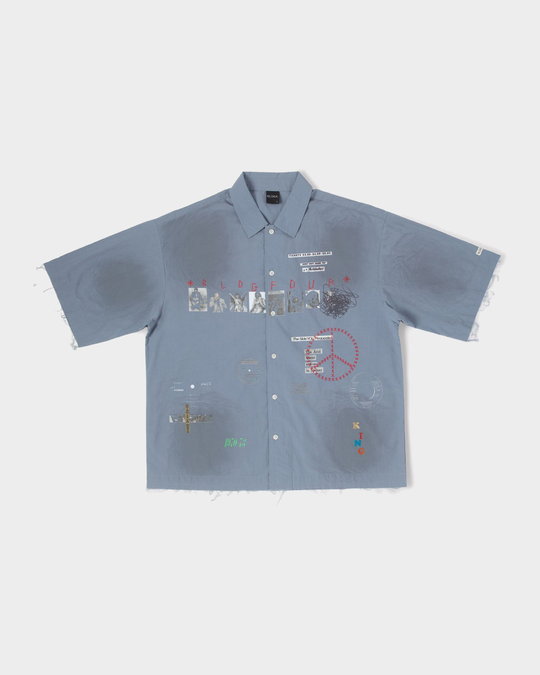 Stalemate SS Woven (Ombre Blue)