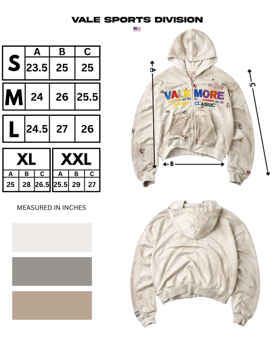 Sunday Zip Up Hoodie (Cream)
