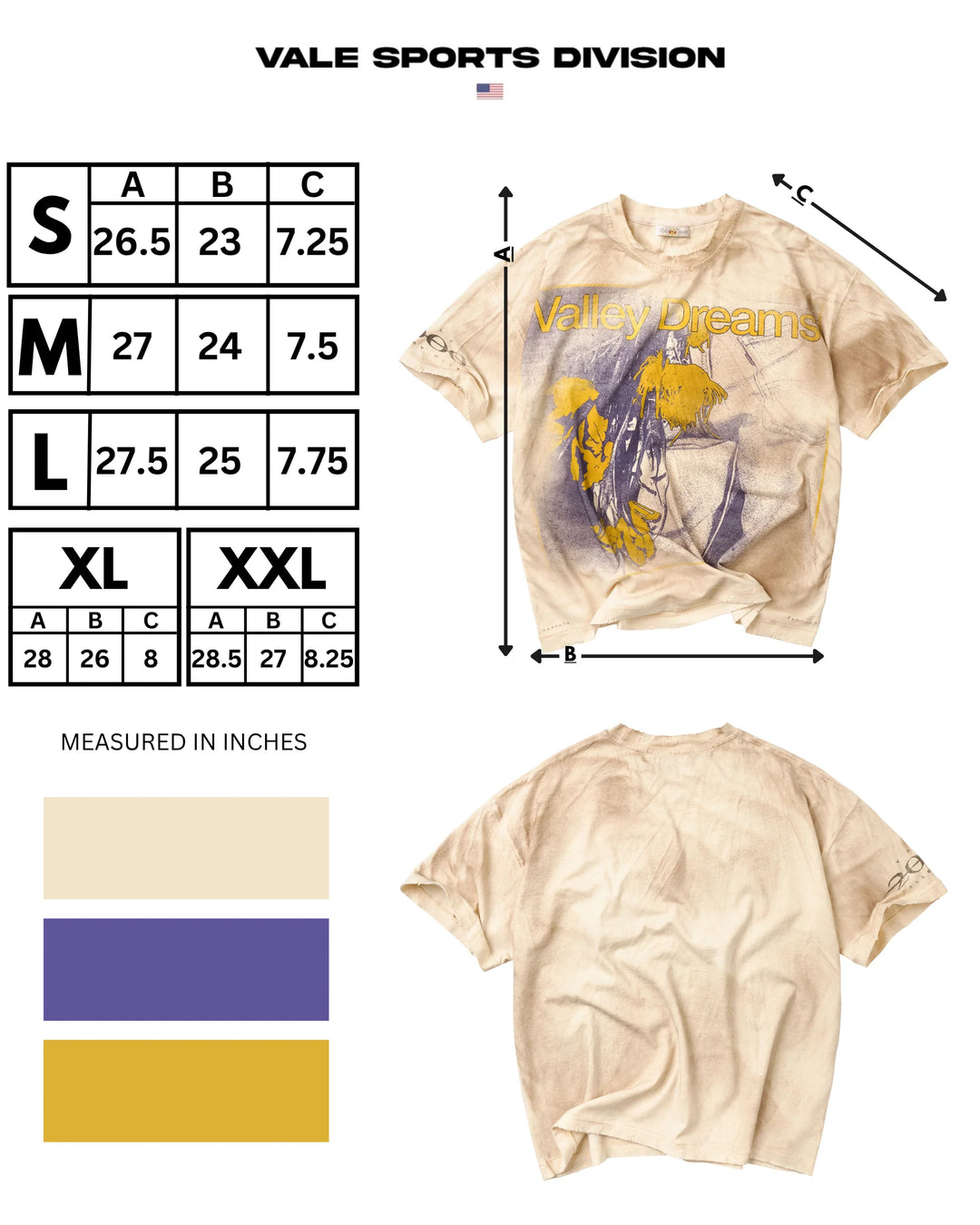 Vale Forever Sunrise Tee - Cream