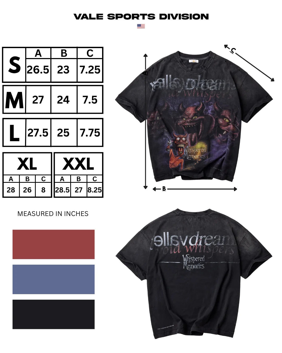 Vale Forever Voices Tee - Black