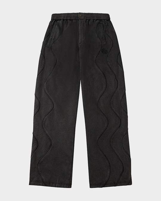 Wavy Seam Training Bottom (Washed Black)