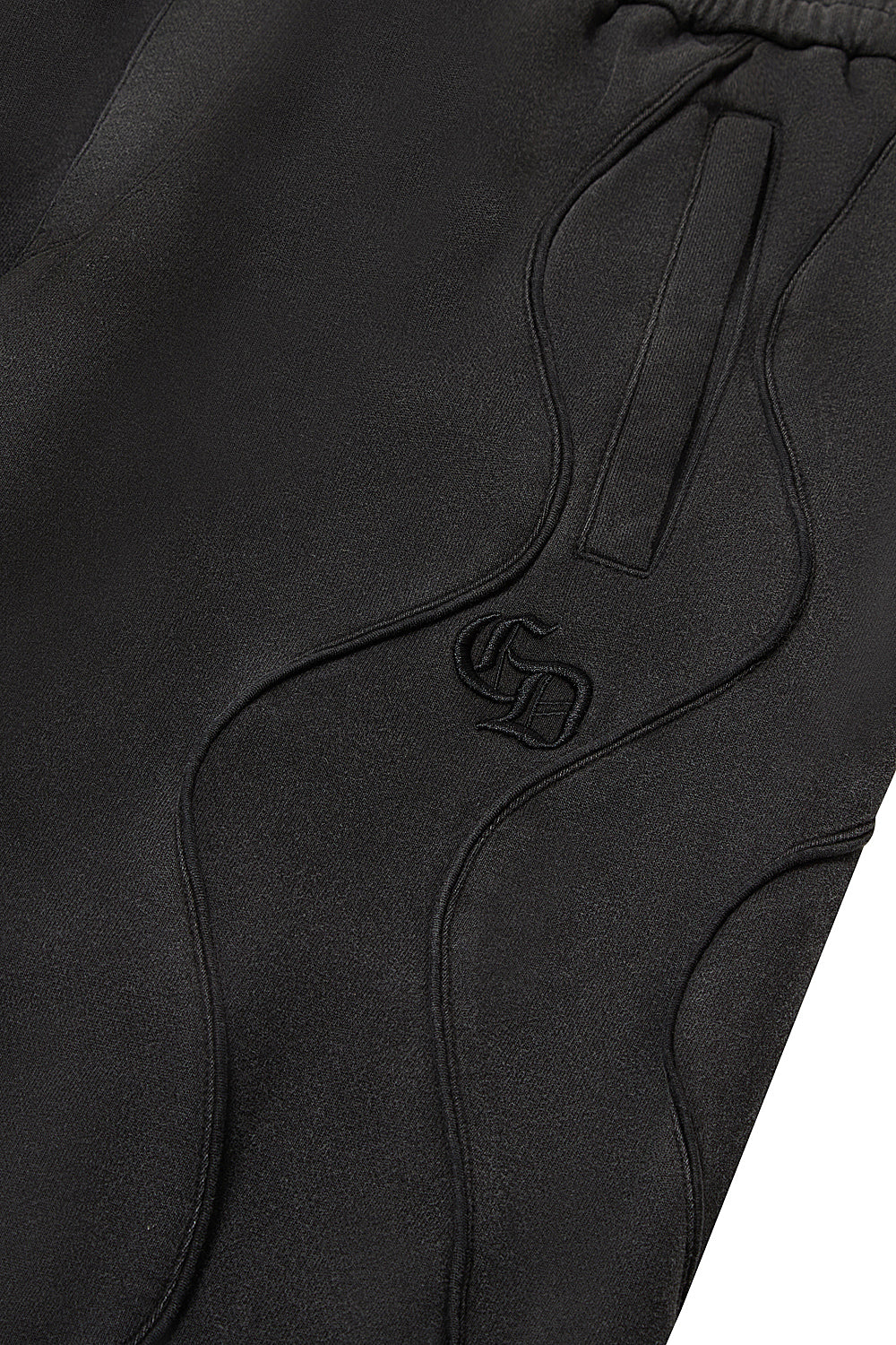 Wavy Seam Training Bottom (Washed Black)