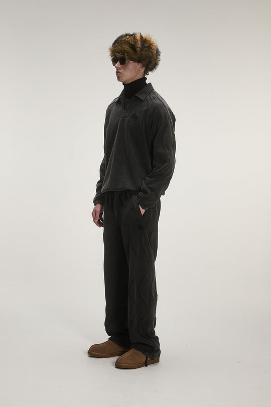 Wavy Seam Training Bottom (Washed Black)