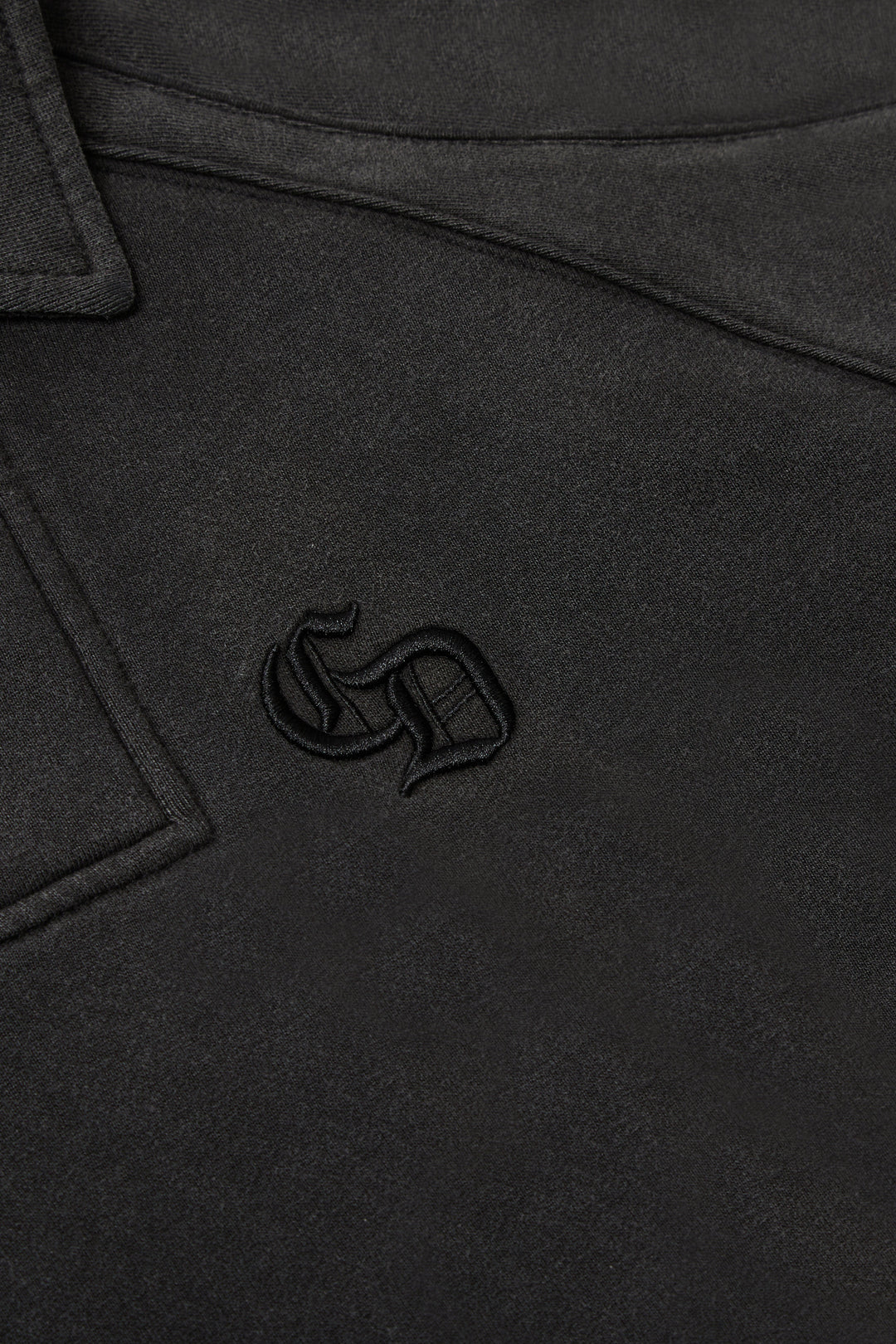 Wavy Seam Training Top (Washed Black)