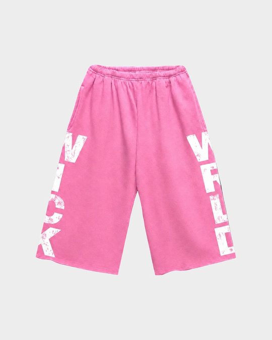 Wick 3/4 Sweatshorts - Pink