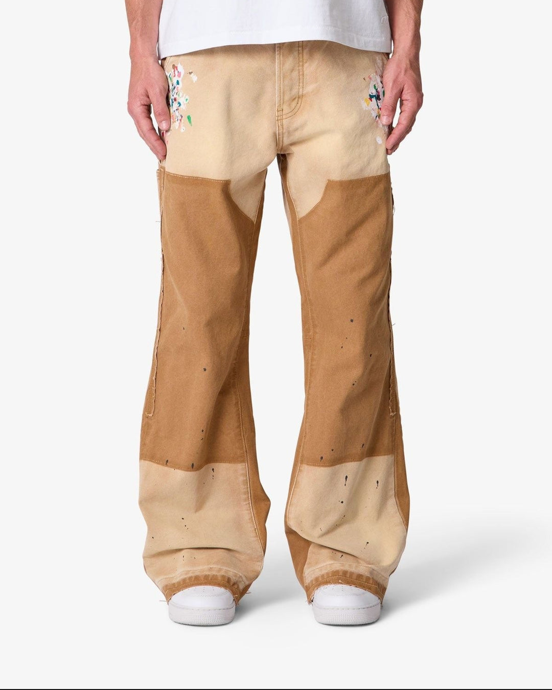 Workshop Kick Flare Denim (Khaki)