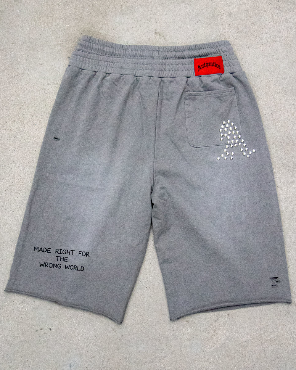 Wrong World 3/4 Shorts (Grey)